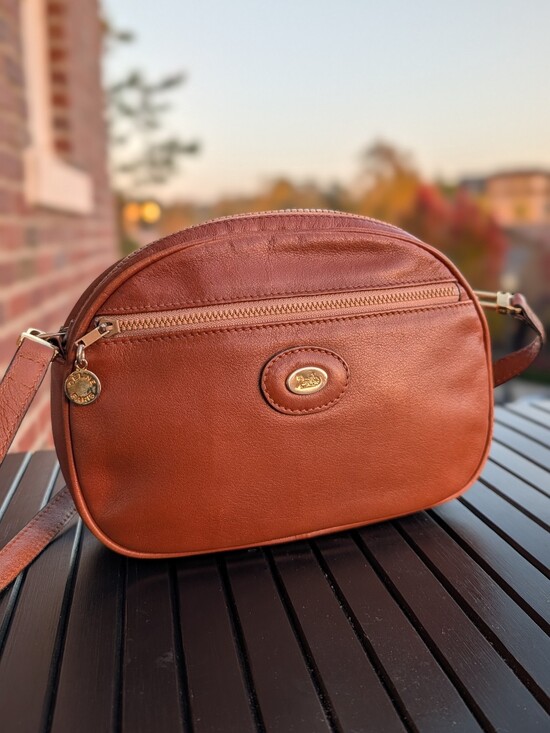 Celine Handbags - Vintage Celine Paris Brown Leather  Shoulder/ short Crossbody Bag Made in Italy
